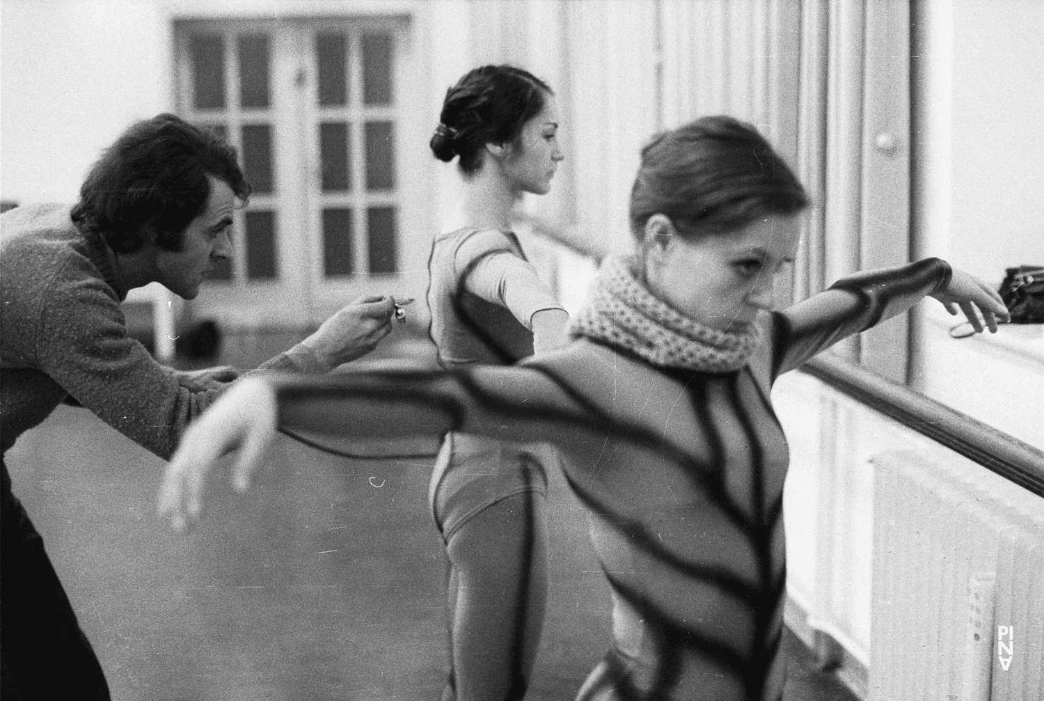 Erika Fabry, Christian Piper and Fridel Deharde in “Nachnull (After Zero)” by Pina Bausch